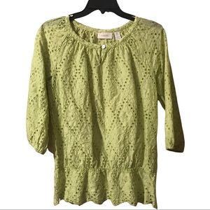 Chico’s Eyelet Shirt